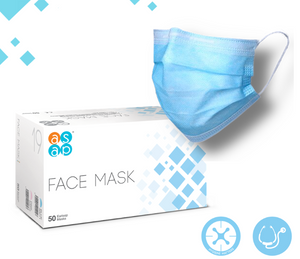 Surgical Face Mask - 50 Pack
